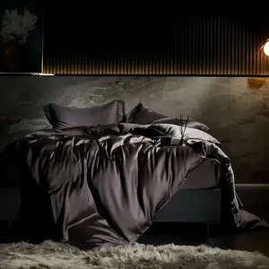 Amostra personalizado bambu cama conjunto TC300 arrefecimento respirável bambu lençóis conjunto