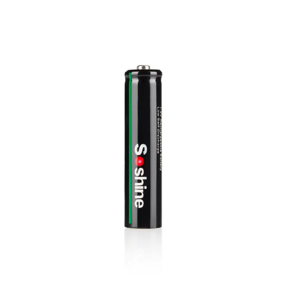 Soshine Ni-Mh Oplaadbare Aaa/Micro 10440 Batterijen Lage Zelfontlading: 1.2V 800Mah