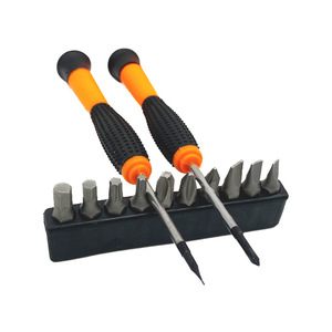 Multi Functional Tool Bag With Screwdrivers Tape Measure Knife Home Repair Kit Orange Nylon Lining - Product Image 4
