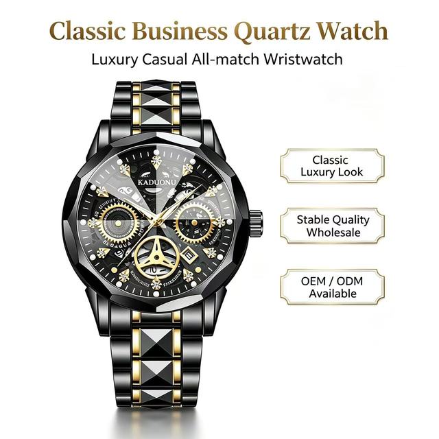 Men Classic Business Quartz Watch Luxury Casual All-match Alloy Glass Pointer Dial High Quality Factory Wholesale OEM ODM
