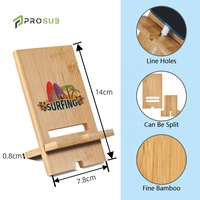Support de téléphone portable en bambou vierge pour sublimation Prosub DIY