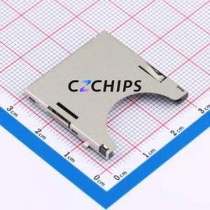 SD-503 SD Card / Memory Card Connector SMD Connector Self-Return Type Standard SD Card Card Holder - Product Image 1