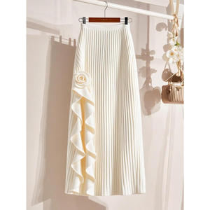 Vente en gros <span class=keywords><strong>de</strong></span> robe blanche taille haute <span class=keywords><strong>demi</strong></span>-jupe pour femmes version coréenne jupe pour femmes robe jupe tenue décontractée professionnelle - Product Image 1