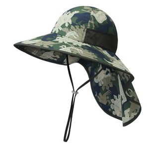 Sombrero de pescador de algodón con protección UV y ala ancha para niños, protección solar para bebés, para la playa y uso diario al aire libre, venta al por mayor, OEM personalizado - Product Image 6