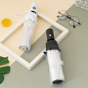 Transparent Foldable Three Fold Umbrella Manual Open Advertising Gift Umbrella Shaoxing Zhejiang Origin YG 242 - Product Image 1