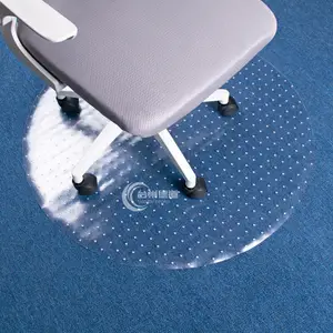 PVC perlindungan jelas tikar lantai, bulat tikar kursi kantor untuk karpet