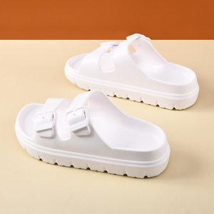 Pantoufles d'été à semelles épaisses et antidérapantes pour femmes, sandales de plage respirantes en EVA, à bout ouvert, taille adulte 325 - Product Image 2