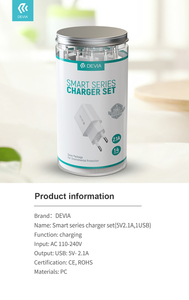 Devia 5V 2,1 <span class=keywords><strong>A</strong></span> EU Typ 14pcs in 1 topf Handy usb ladegerät adapter Set cargadores portatiles cargador - Product Image 6