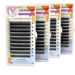 Lakanaku YY ชุดขนตาปลอมชุด4D 3D 6D ต่อแบบแฮนด์เมดเนื้อนุ่มธรรมชาติสำหรับมืออาชีพ - Product Image 3
