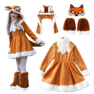 Disfraces de Animales con Capucha para Niñas de Halloween, Disfraces de Zorro, Ardilla de la Selva, para Niños Pequeños, Vestidos de Juego de Rol, Disfraces para Fiestas de Carnaval - Product Image 5