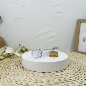 Tube à essai de cylindre en plastique transparent vide PET personnalisé avec couvercle - Product Image 4