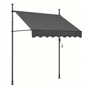 Toldo Retráctil de Aluminio de 3.0m, Operado Manualmente, Sin Perforación, Diseño Moderno, Impermeable, para Patio, Muebles de Exterior, Protección Solar - Product Image 1