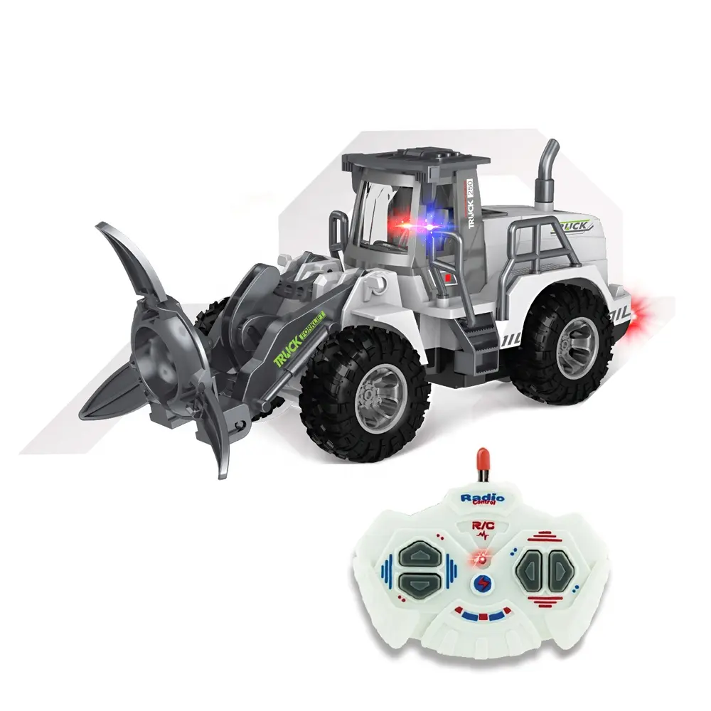 27MHZ 1:30 स्केल आरसी मॉडल निर्माण वाहन खिलौना 4 चैनल इलेक्ट्रिक रिमोट कंट्रोल हॉबी इंजीनियरिंग ट्रक खिलौना रोशनी के साथ