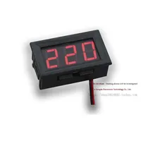 Voltmeter Digital AC 220V Satu Fasa Dua Kawat Rentang 70V~500V Mengukur Suhu Abongl