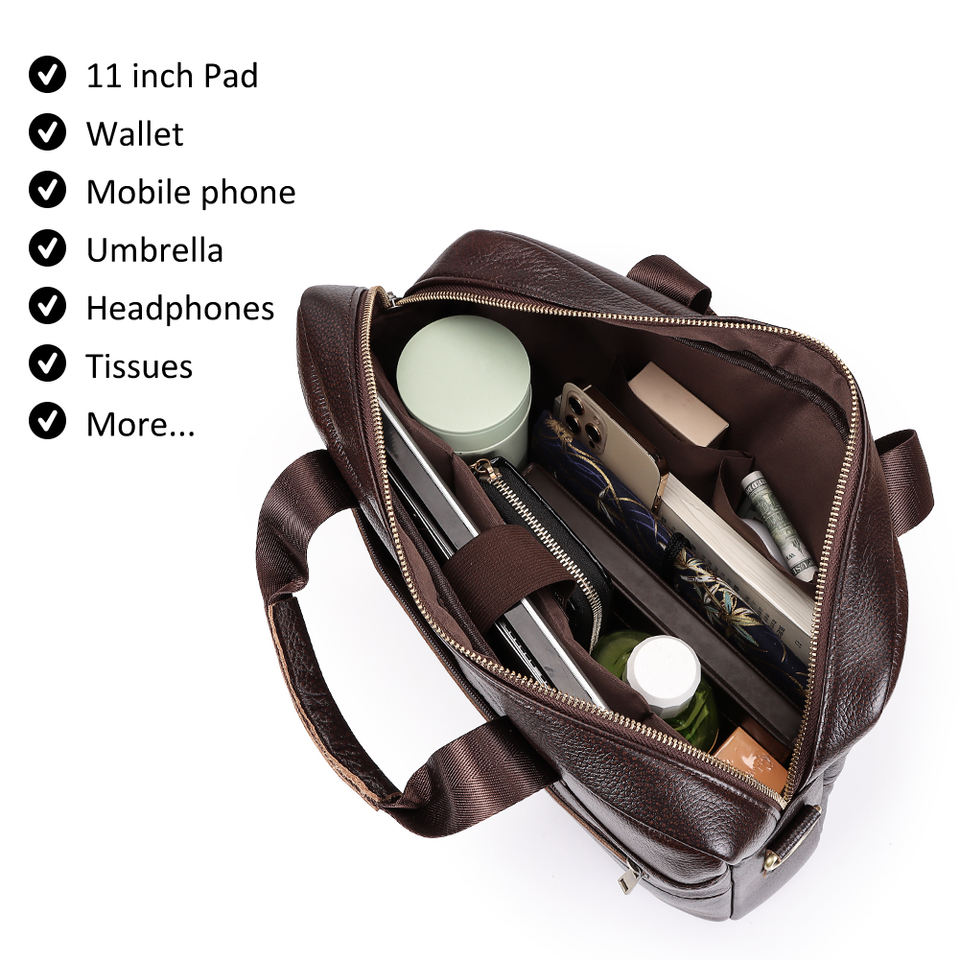 HUMERPAUL Custom Leather Laptop Briefcase product view