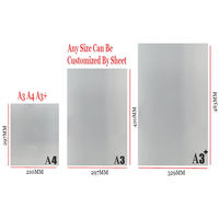 Film PET mat double face A1 A2 A3 A4 DTF, papier pour transfert thermique, feuille pour imprimante jet d'encre numérique textile, impression facile à découper