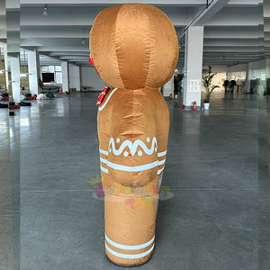 Disfraz de Mascota de hombre inflable de pan de jengibre, disfraz de Navidad de piel de felpa, disfraz de dibujos animados, disfraz de Halloween para adultos - Product Image 2