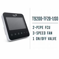 Thermostat à écran tactile T9200-TF20-1JS0, ventilateur 3 vitesses, vanne marche/arrêt, 2 ou 4 tuyaux, FCU, Modbus, BACnet, prix Red Dot Design Award, contrôle HVAC