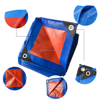 Bâche en polyéthylène robuste Million Blue Orange pour camions, imperméable, protection solaire pour le camping, enroulable, en HDPE