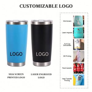 20oz Custom Logo Stainless Steel <b>Insulated</b> Travel Coffee <b>Mug</b> with Lid Wholesale Powder Coated Tumbler - Product Image 2