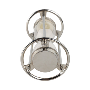 Scultura a forma di clessidra in metallo da 12 pollici, ornamento decorativo per la casa, l'ufficio, il soggiorno, il bagno, come complemento d'arredo per scaffali. - Product Image 6
