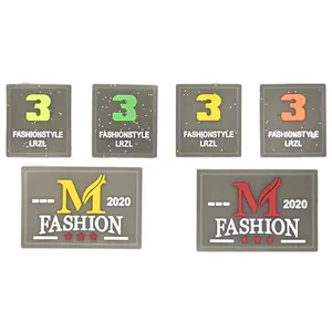 Wholesale Top Quality Custom Rubber Patch Embossed Logo Clothing Label Soft Rubber 3D PVC Patch for Garment