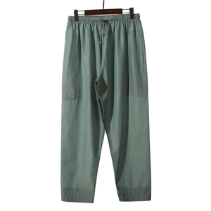 2026 New Fashion Lightweight Polyester Muslim <b>Men</b> Pants <b>Thobe</b> with Elastic Waist Logo Positioned at Waist Kaftan for Middle East - Product Image 4