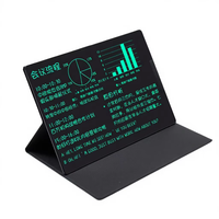Tablette d'écriture numérique LCD portable pour adultes, bloc-notes de bureau électronique professionnel avec étui en cuir, 12 pouces