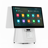 Systèmes de point de vente (PDV) tout-en-un efficaces avec écran tactile et imprimante de terminal 58/80 mm, Windows Intel Core i5 pour caisse enregistreuse