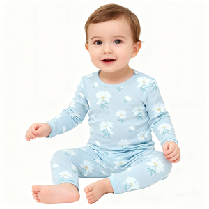 Conjunto de Ropa de Bebé Unisex al por <span class=keywords><strong>Mayor</strong></span>, Tela de Bambú Transpirable, Pijama de <span class=keywords><strong>Manga</strong></span> Larga para Recién Nacido, Patrón Personalizado - Product Image 3