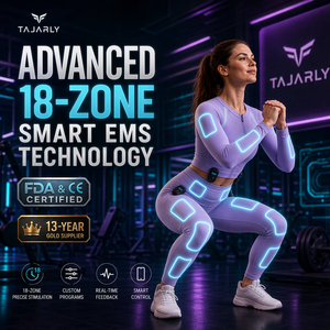 Traje <span class=keywords><strong>de</strong></span> Entrenamiento Muscular EMS Mioeléctrico Inalámbrico <span class=keywords><strong>de</strong></span> 9 Canales con 18 <span class=keywords><strong>Electrodos</strong></span> Secos <span class=keywords><strong>para</strong></span> Pérdida <span class=keywords><strong>de</strong></span> Peso en Gimnasio - Product Image 1