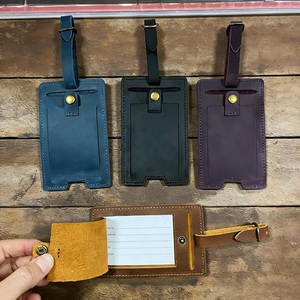 Ensemble cadeau de voyage : Housse de passeport en cuir véritable pleine fleur, étui de passeport, porte-monnaie et étiquette à bagages - Product Image 5