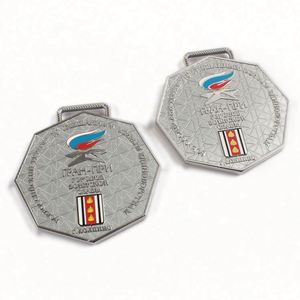 Medalla Deportiva de Boxeo MMA de Metal 3D en Latón Personalizada y Económica de Fábrica con Impresión en Serigrafía y Grabado para Uso Promocional - Product Image 4