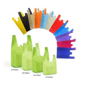 <span class=keywords><strong>Camiseta</strong></span> <span class=keywords><strong>con</strong></span> Logo personalizado impreso, no tejido, suave, ecológico, promoción de comestibles, bolsa de supermercado, reutilizable, bolsa de compras, gran oferta - Product Image 2