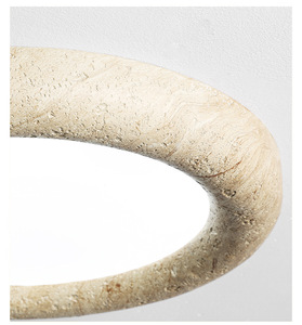 Estilo japonés minimalista ultrafino redondo sala de estar pasillo dormitorio lámpara de madera montada en superficie luz de techo Led de madera - Product Image 5