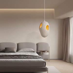 โคมไฟระย้า LED ปรับระดับได้ สไตล์นอร์ดิกมินิมอล วาบิซาบิ เหมาะสำหรับโต๊ะอาหาร บาร์ ห้องนอนสไตล์ญี่ปุ่น ข้างเตียง - Product Image 3