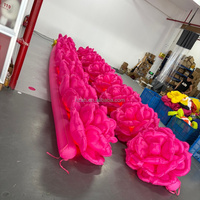 Chaînes de roses gonflables géantes, chaînes de fleurs pour célébrations, décoration de mariage, autres événements, scènes de bonheur et romantiques