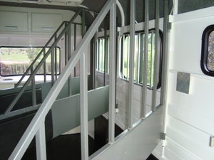 Elite Custom Straight Load Dual Horse <b>Trailer</b> with Built-in Cupboard for EU Equine Transportation - Product Image 5