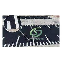 Césped Artificial Personalizado para Gimnasio, Césped Artificial Antideslizante de Alta Densidad para Entrenamiento en Interiores, Tamaño Personalizado, Logotipo Disponible