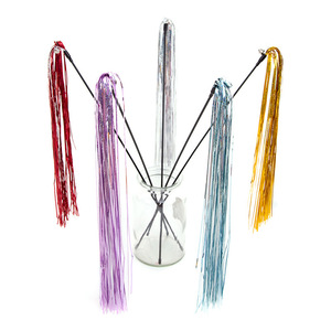 Großhandel bunte Feder interaktive Katzen spielzeug Feder Zauberstab spielen Katzen spielzeug Teaser Stick - Product Image 3
