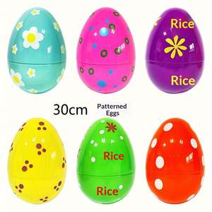 Huevos de Pascua Electrochapados al por Mayor, Huevos de Plástico Dorados de 10cm, 15cm y 25cm, Huevos de Pascua Electrochapados con Impresión, que se Abren - Product Image 4