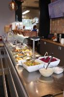 Table chauffante pour aliments en acier inoxydable de qualité commerciale, capacité de charge de 300 kg/m, chauffage électrique pour restaurants et hôtels