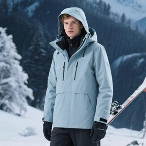 Giacca antivento termica isolata da sci Snowboard con cappuccio staccabile cappotto impermeabile per escursioni in montagna - Product Image 3