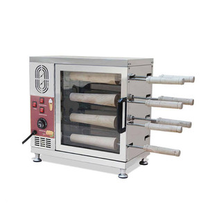 Machine automatique à Kurtos Kalacs en acier inoxydable, machine à cuire les gâteaux cheminée - Product Image 1