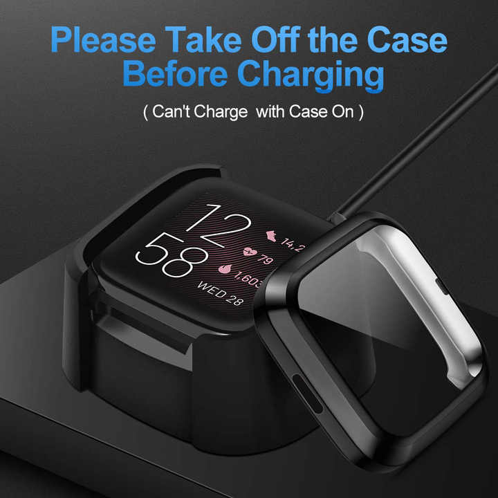 Fitbit Versa Cover Pack Screen Protector Case Compatible With