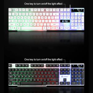 Ensemble <span class=keywords><strong>clavier</strong></span> et <span class=keywords><strong>souris</strong></span> filaire rétroéclairé à sept couleurs GTX300, <span class=keywords><strong>clavier</strong></span> USB, <span class=keywords><strong>souris</strong></span> USB, <span class=keywords><strong>kit</strong></span> de jeu lumineux pour cybercafé - Product Image 2