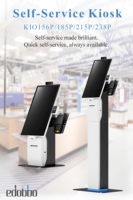 Kiosque POS de qualité fiable 15,6/18,5/21,5/23,8 pouces, écran tactile facile à utiliser pour les systèmes de paiement en magasin et au restaurant, disponible en noir