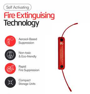 สติกเกอร์เครื่องดับเพลิง เครื่องดับเพลิงอัตโนมัติขนาดเล็กสำหรับเบรกเกอร์วงจร - Product Image 1