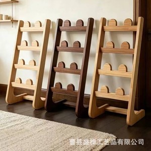 Zapatero de Madera de Múltiples Niveles, Color Nogal Natural, Capacidad para 4-5 Pares, Tipo Vertical, Almacenamiento Interior Minimalista - Product Image 5