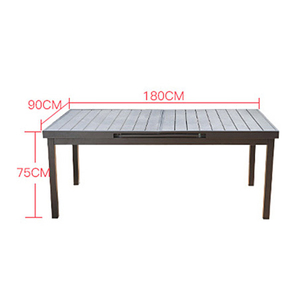 Nuevo Producto 2020, Venta al por Mayor de Fábrica, Juego de <span class=keywords><strong>Mesa</strong></span> de Comedor de Madera y Plástico para Jardín Exterior, 10 Plazas, <span class=keywords><strong>Extensible</strong></span> - Product Image 5